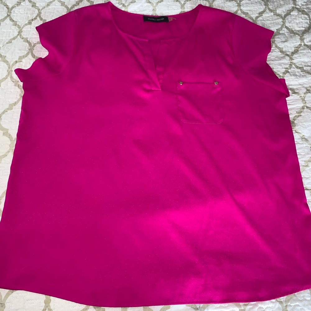 Ivanka Trump Hot Pink Blouse